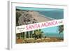 Greetings from Santa Monica, California-null-Framed Art Print