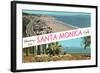 Greetings from Santa Monica, California-null-Framed Art Print