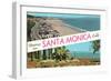 Greetings from Santa Monica, California-null-Framed Art Print