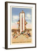 Greetings from Santa Monica-null-Framed Art Print