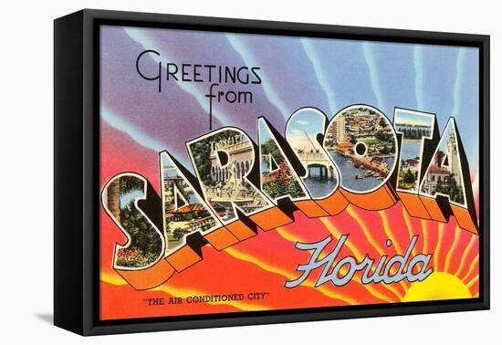 Greetings from Sarasota, Florida-null-Framed Stretched Canvas