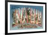 Greetings from Savannah, Georgia-null-Framed Premium Giclee Print