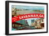 Greetings from Savannah, Georgia-null-Framed Art Print