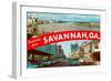 Greetings from Savannah, Georgia-null-Framed Art Print