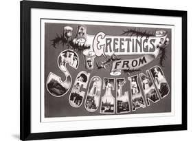 Greetings from Scotland-null-Framed Art Print