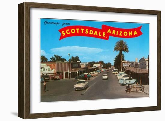 Greetings from Scottsdale, Arizona-null-Framed Art Print