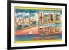 Greetings from Sea Isle City, New Jersey-null-Framed Premium Giclee Print