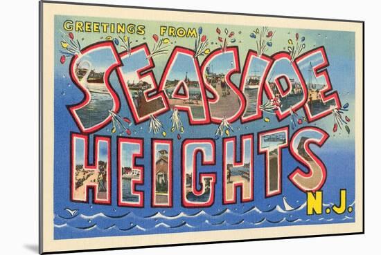 Greetings from Seaside Heights, New Jersey-null-Mounted Art Print