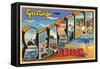 Greetings from Seaside, Oregon-null-Framed Stretched Canvas