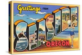 Greetings from Seaside, Oregon-null-Stretched Canvas