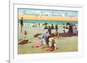 Greetings from Seaside, Oregon-null-Framed Art Print