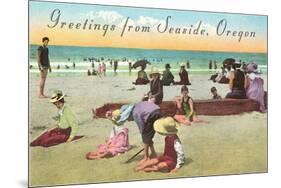 Greetings from Seaside, Oregon-null-Mounted Art Print