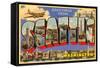 Greetings from Seattle, Washington-null-Framed Stretched Canvas