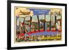 Greetings from Seattle, Washington-null-Framed Premium Giclee Print