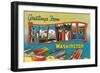 Greetings from Seattle, Washington-null-Framed Art Print