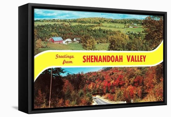 Greetings from Shenandoah Valley-null-Framed Stretched Canvas