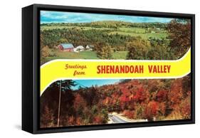 Greetings from Shenandoah Valley-null-Framed Stretched Canvas