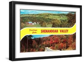 Greetings from Shenandoah Valley-null-Framed Art Print