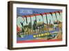 Greetings from Sheridan, Wyoming-null-Framed Art Print