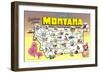 Greetings from Sidney, Montana-null-Framed Art Print