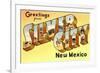 Greetings from Silver City, New Mexico-null-Framed Premium Giclee Print