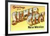 Greetings from Silver City, New Mexico-null-Framed Premium Giclee Print