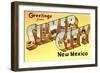 Greetings from Silver City, New Mexico-null-Framed Art Print