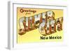 Greetings from Silver City, New Mexico-null-Framed Art Print