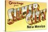 Greetings from Silver City, New Mexico-null-Stretched Canvas