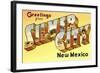 Greetings from Silver City, New Mexico-null-Framed Art Print