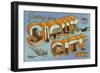 Greetings from Sioux City, Iowa-null-Framed Art Print