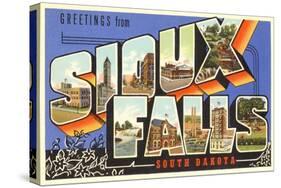 Greetings from Sioux Falls, South Dakota-null-Stretched Canvas