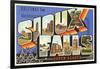Greetings from Sioux Falls, South Dakota-null-Framed Art Print