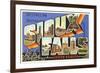 Greetings from Sioux Falls, South Dakota-null-Framed Premium Giclee Print