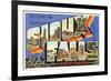 Greetings from Sioux Falls, South Dakota-null-Framed Premium Giclee Print