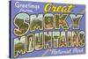 Greetings from Smoky Mountains-null-Stretched Canvas