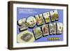 Greetings from South Bend, Indiana-null-Framed Art Print