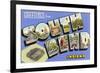 Greetings from South Bend, Indiana-null-Framed Art Print