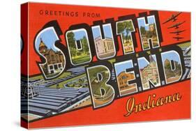 Greetings from South Bend, Indiana-null-Stretched Canvas