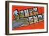 Greetings from South Bend, Indiana-null-Framed Art Print