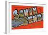 Greetings from South Bend, Indiana-null-Framed Art Print