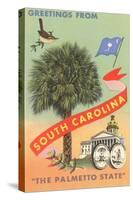 Greetings from South Carolina, The Palmetto State-null-Stretched Canvas