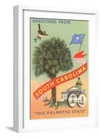 Greetings from South Carolina, The Palmetto State-null-Framed Art Print