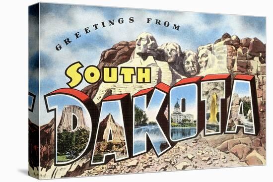 Greetings from South Dakota-null-Stretched Canvas