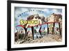 Greetings from South Dakota-null-Framed Premium Giclee Print