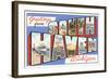 Greetings from South Haven, Michigan-null-Framed Art Print