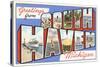 Greetings from South Haven, Michigan-null-Stretched Canvas