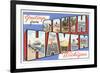 Greetings from South Haven, Michigan-null-Framed Premium Giclee Print