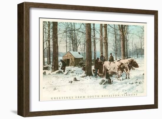 Greetings from South Royalton-null-Framed Art Print