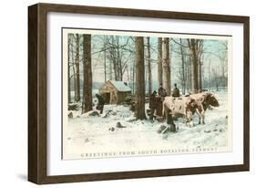 Greetings from South Royalton-null-Framed Art Print